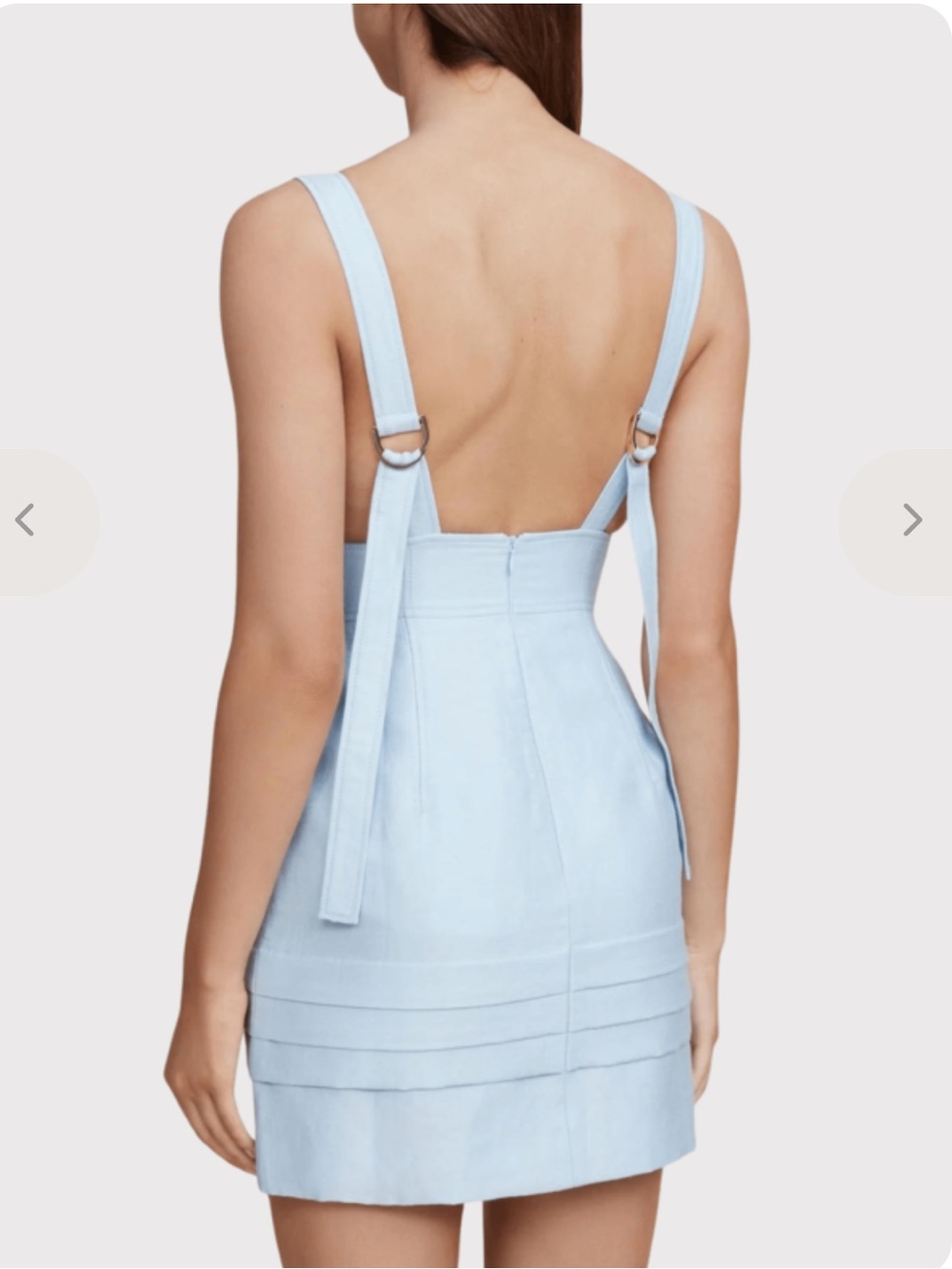 NWT Acler Rowland Dress Light Blue Strappy Sheath Size 4 Revolve retail $550 - Picture 14 of 15